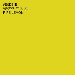 #E0D51E - Ripe Lemon Color Image